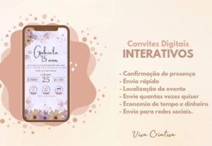 Eu vou Fazer convites e cartões interativos para seus evento...