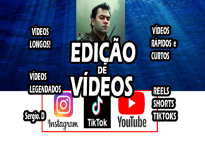 Eu vou Editar seus Vídeos para Tiktok, Instagram ou Youtube.