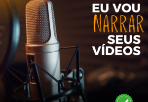 Eu vou criar narração para seu vídeo ou audiobook