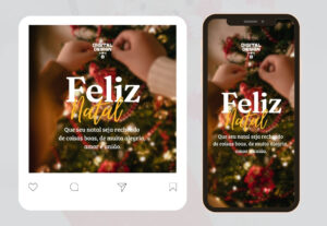 Eu vou fazer arte de Natal para sua rede social