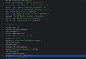 Eu vou criar um programa que faz algo automaticamente pra vo...