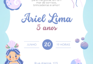 Eu vou criar o convite para o seu evento