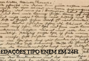 Eu vou fazer uma redação pelas normas do enem, em menos de 2...