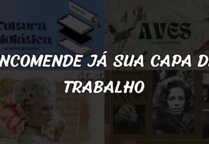 Eu vou fazer a capa do seu trabalho escolar.