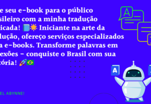 Eu vou Fazer uma Tradução Profissional para o Seu Ebook.