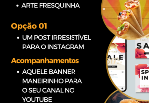 Eu vou fazer 3 artes para redes sociais