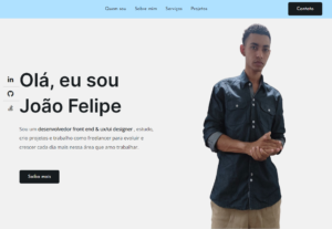 Eu vou fazer um site ou portfolio para você ou sua empresa.