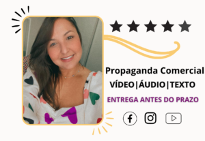 Eu vou gravar um comercial para seu produto.
