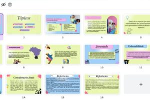 Eu vou criar slides para trabalho da escola ou da faculdade