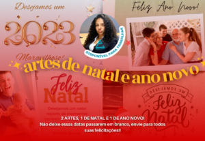 Eu vou fazer sua arte de Natal e Ano Novo