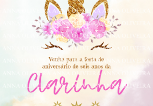 Eu vou fazer a arte do convite do seu aniversário/evento.