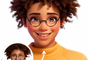 Eu vou fazer um avatar com sua foto no Estilo Disney