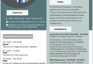 Eu vou criar um currículo que vai chamar atenção de qualquer...