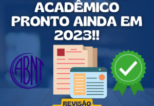 Eu vou fazer a revisão/correção do seu trabalho acadêmico