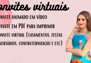 Eu vou Fazer um convite personalizado profissional