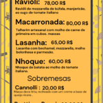 Eu vou Fazer seu cardápio personalizado