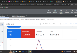 Eu vou te auxiliar com sua campanha em Google Ads