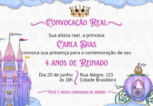 Eu vou Fazer convite para sua festa ou evento.