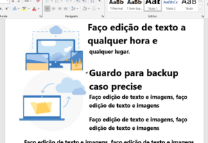 Eu vou fazer digitações de texto e mais, no mesmo dia.
