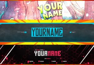 Eu vou criar seu banner para o seu canal do YouTube
