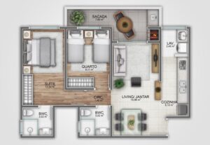 Eu vou desenhar planta layout humanizada