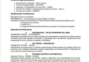 Eu vou te fazer um currículo Atrativo