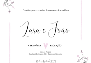 Eu vou fazer o convite do seu evento.