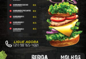 Eu vou fazer um cardápio para seu restaurante