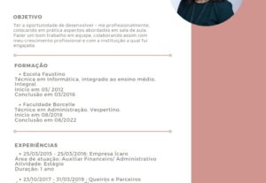 Eu vou fazer o seu currículo