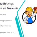 Eu vou fazer seu cartão de visita ou cartão fidelidade