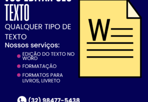Eu vou formatar seu texto no Word