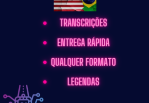 Eu vou transcrever áudios/vídeos/podcasts em ptbr ou en