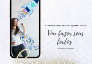 Eu vou fazer o texto da sua rede social