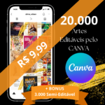 Eu vou Vender 20 mil artes editáveis no canva