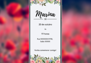Eu vou fazer um convite temático para qualquer evento.