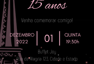 Eu vou criar seu convite digital personalizado