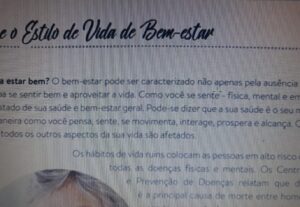 Eu vou digitar e criar textos.