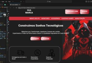Eu vou Criar uma sua página web da melhor maneira possivel
