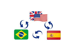 Eu vou traduzir texto em Português para Inglês/Espanhol