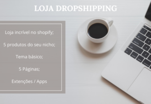 Eu vou criar uma loja de dropshippig impecável pra você