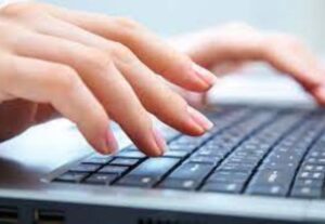 Eu vou trabalhar com digitação de textos