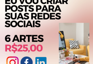 Eu vou criar artes para suas redes sociais