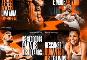 Eu vou criar 2 artes para as suas Redes Sociais