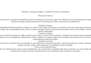 Eu vou digitar textos. Conteúdo Persuasivo e Profissional
