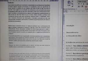 Eu vou fazer serviços de digitação e transcrição.