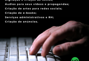 Eu vou realizar digitação de textos para você.