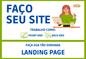 Eu vou fazer sua landing page