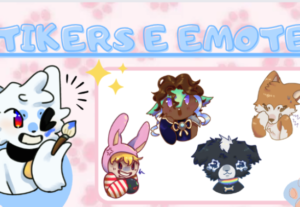 Eu vou fazer emotes e stickers em formado chibi.
