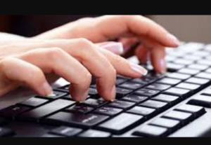 Eu vou digitar textos, artigos ou emails.