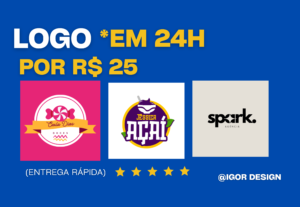 Eu vou criar sua logo profissional em 24horas